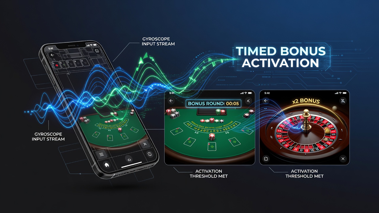 Analyse von Bewegungsdaten und Bonuszeitpunkten in einer mobilen Roulette-App