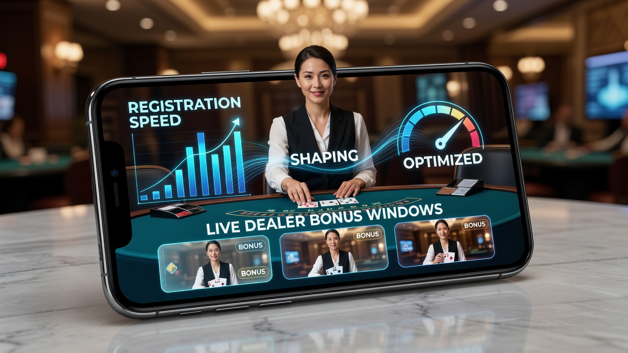 Live Dealer Blackjack auf Smartphone mit Bonusfenster-Anzeige