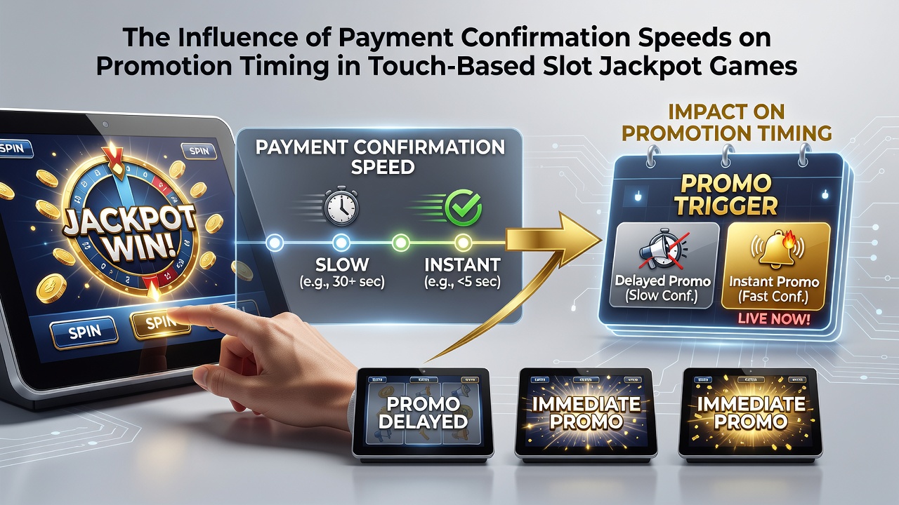 Mobile Touchscreen-Interaktion mit Slot-Jackpot und Echtzeit-Promotion-Elementen