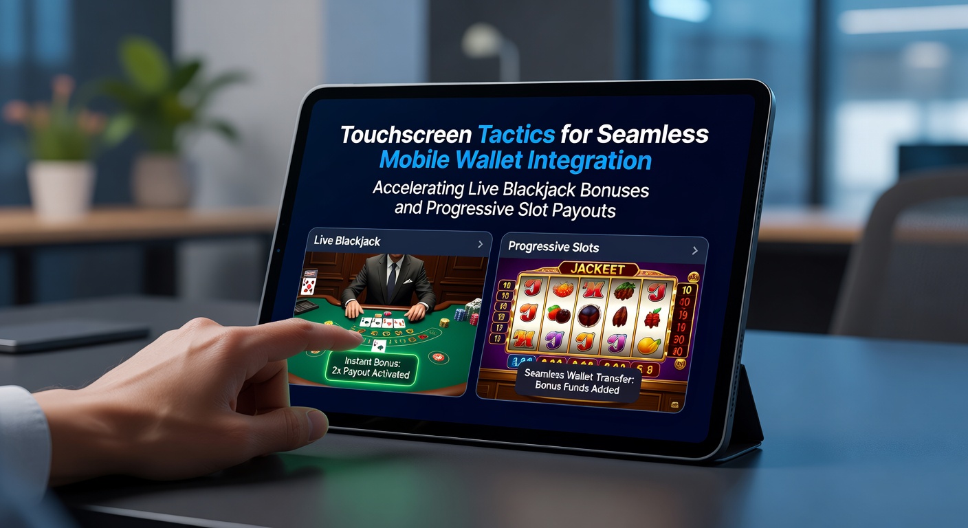 Touchscreen-Integration mobiler Wallets in Live-Casino-Spielen